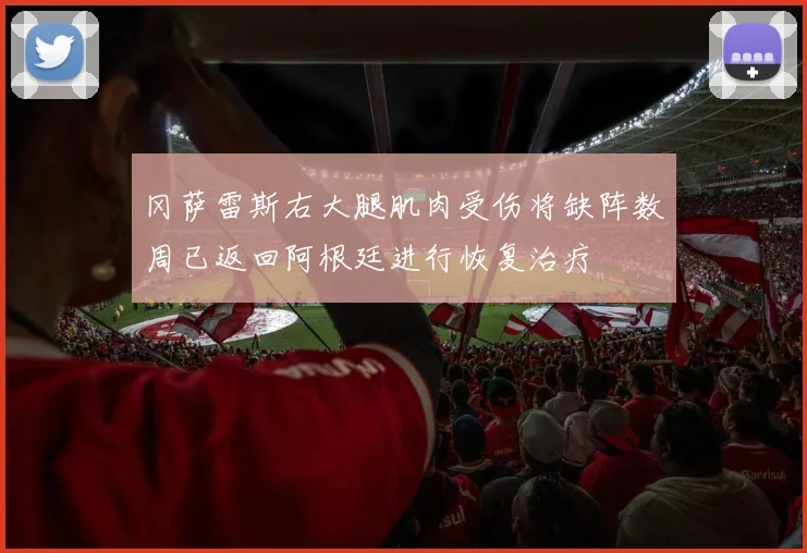 冈萨雷斯右大腿肌肉受伤将缺阵数周已返回阿根廷进行恢复治疗